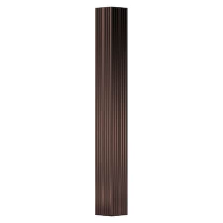Ekena Millwork 3" x 8' Endura-Aluminum Column, Square Shaft (Load-Bearing 8,000 lbs), Non-Tapered, FLuted EA0308ENFSE